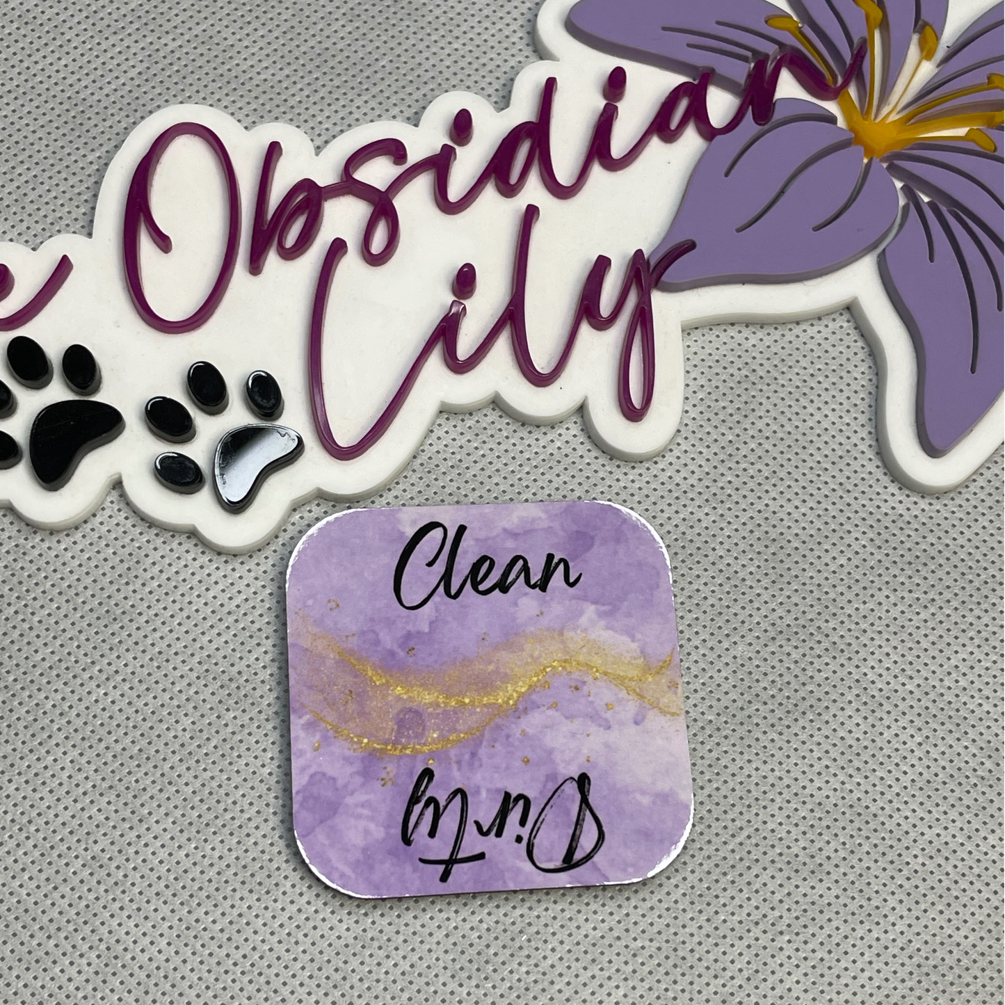Purple Dishwasher Magnet