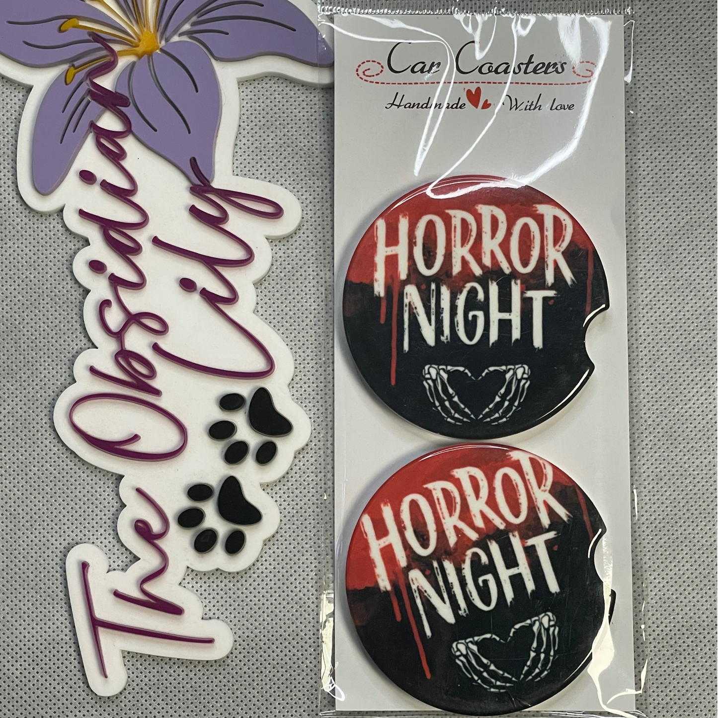 Horror Night Ceramic Car Coasters