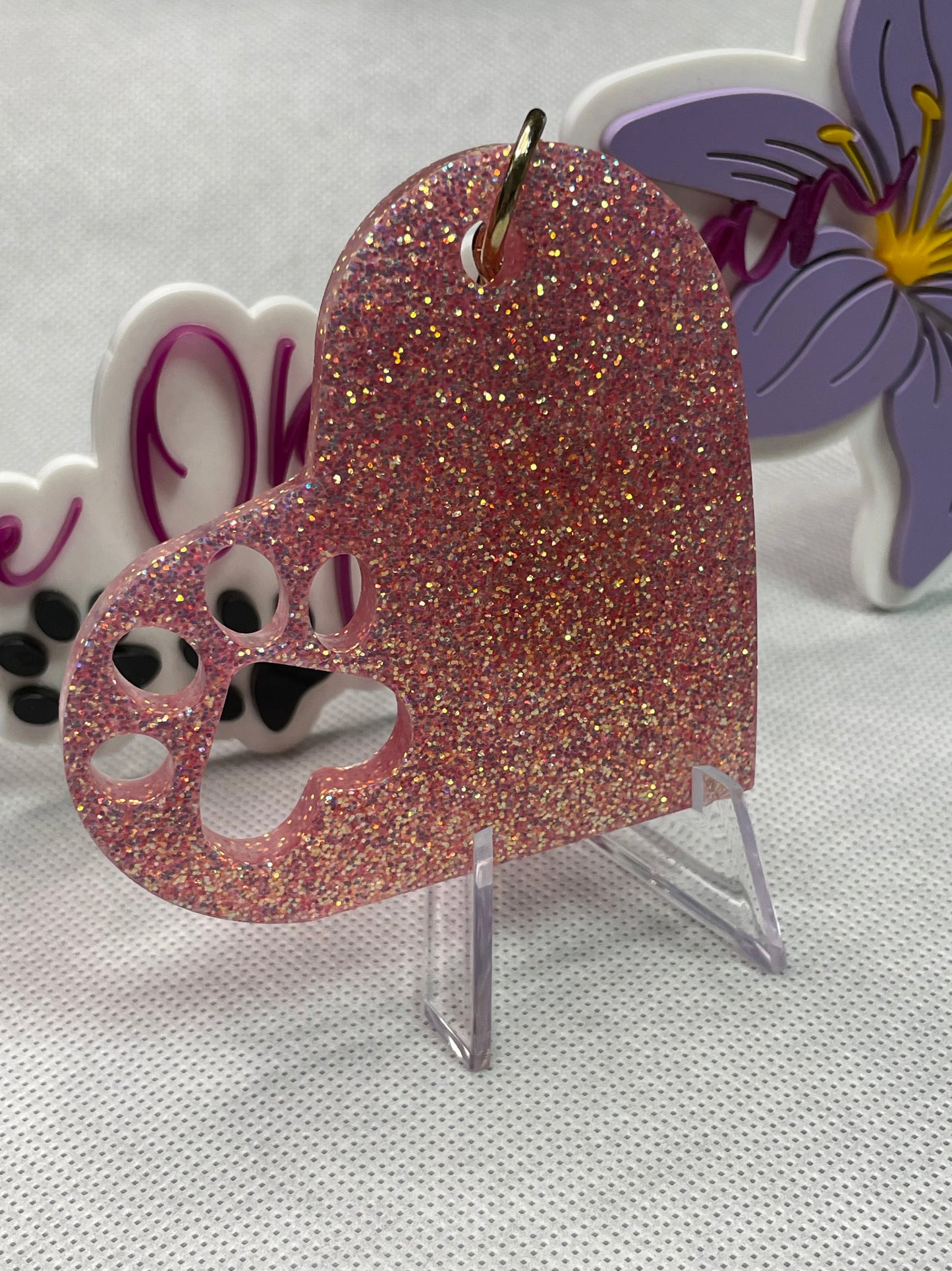 Lauren Bailey Paw Print Keychain