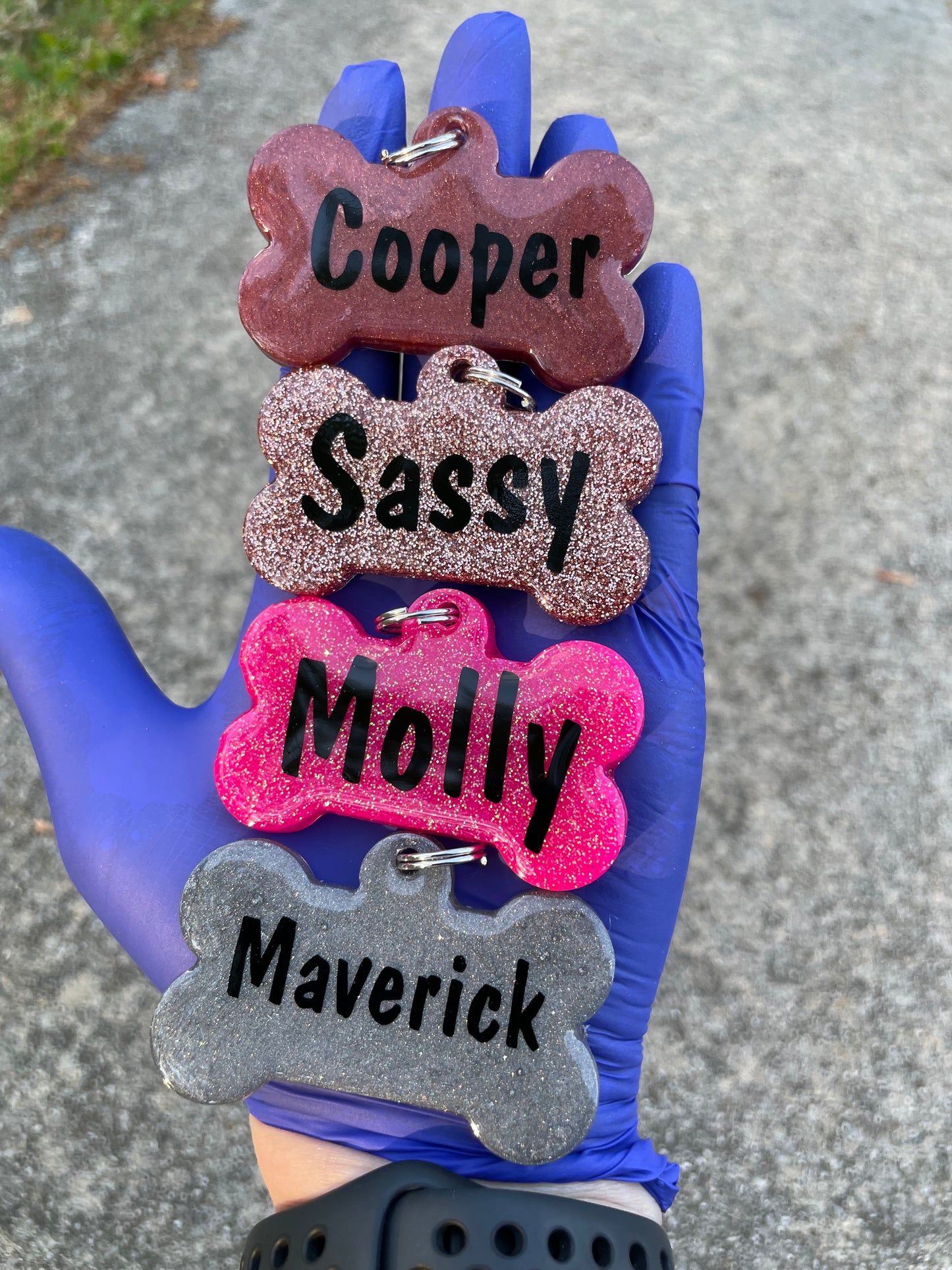 Jen W’s Custom Dog Tag Order
