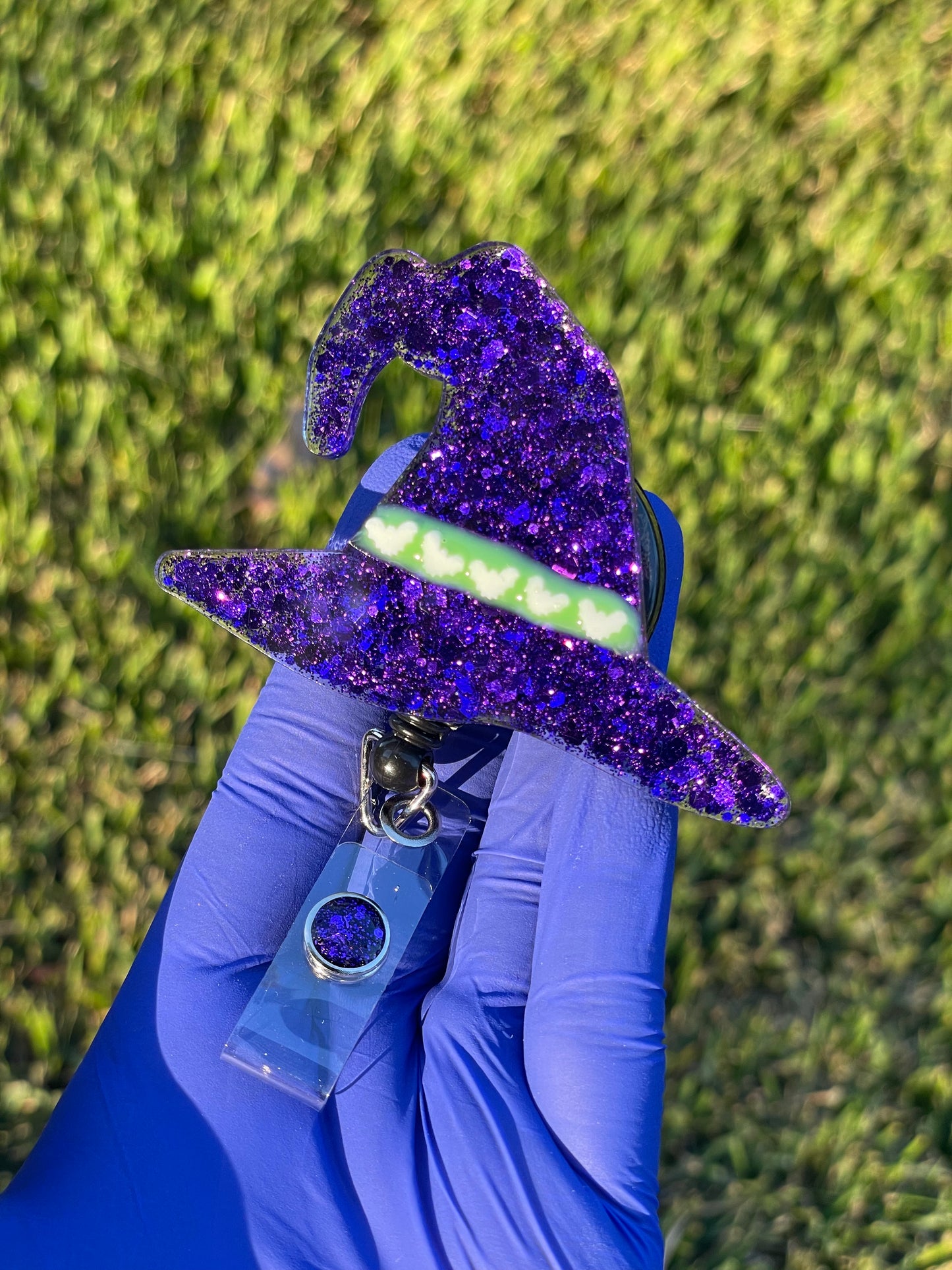 Witch Hat Badge Reel (Belt Clip)