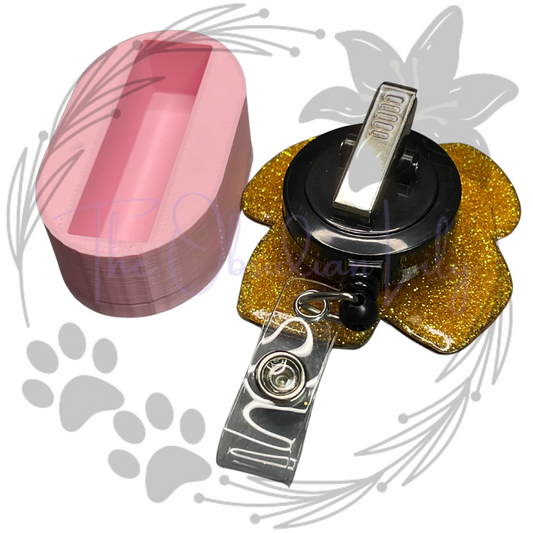 Elongated Badge Reel Holder (Alligator)
