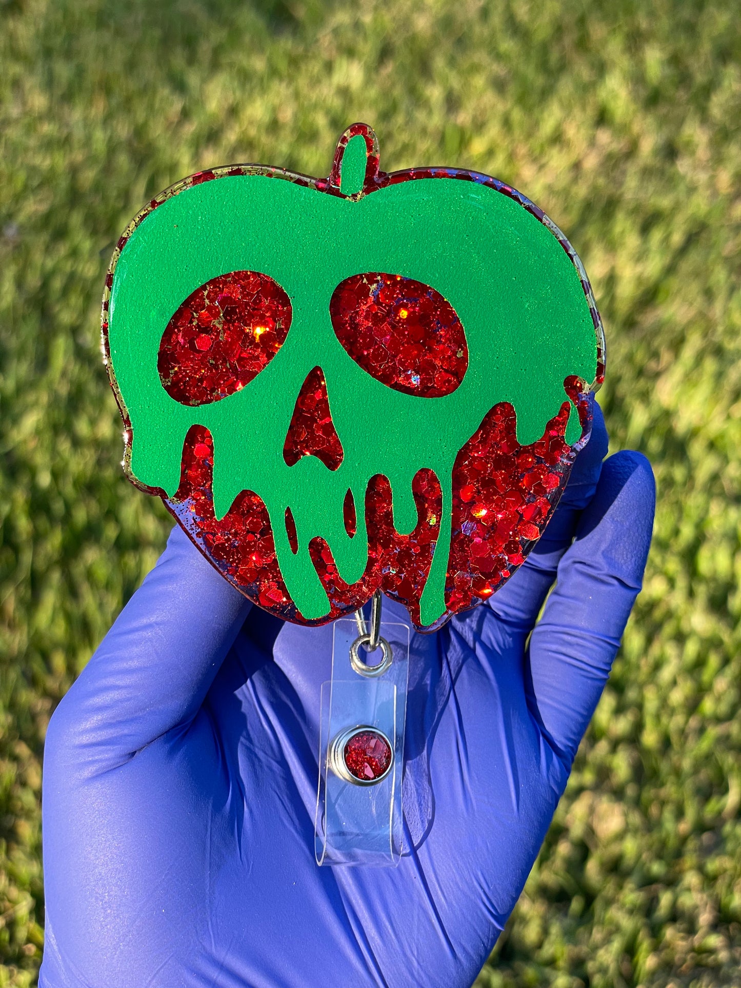 Poison Apple Badge Reel (Belt Clip)