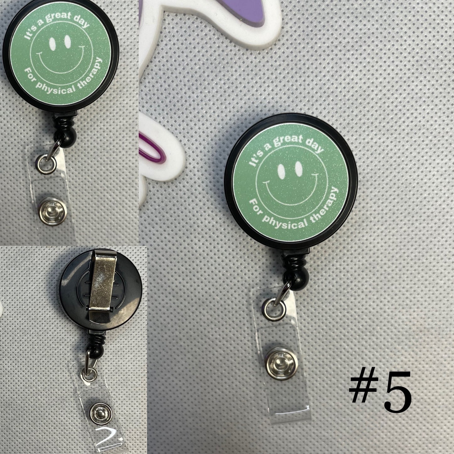 Physical Therapy Badge Reels