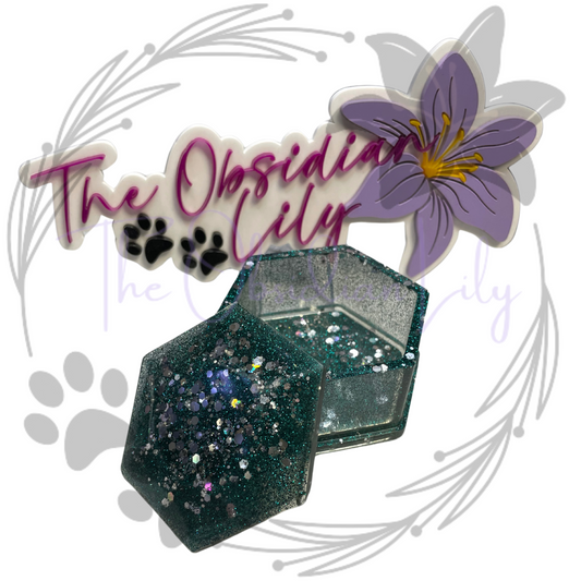 Evergreen/Silver Trinket Box