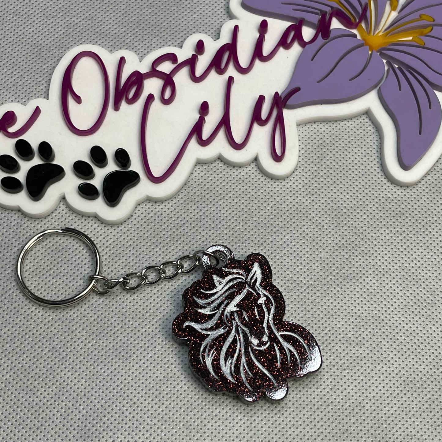 Brown Horse Keychain