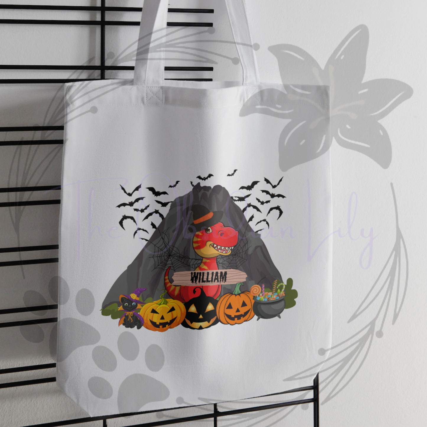 Dinosaur Halloween Tote