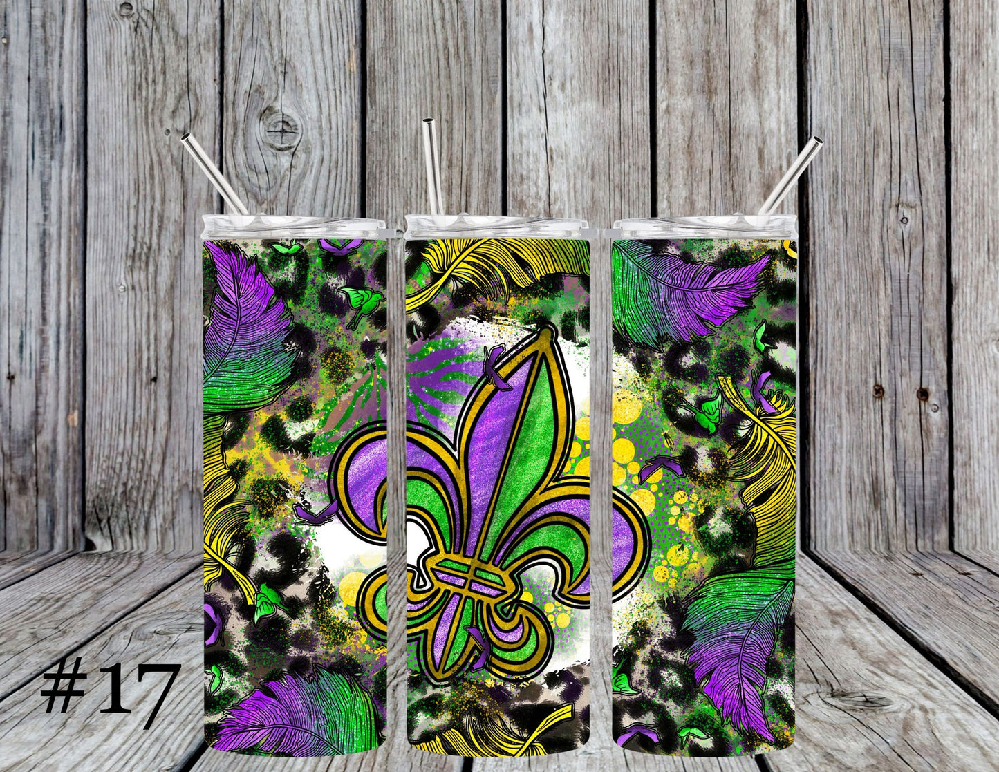 Mardi Gras 20oz Tumblers