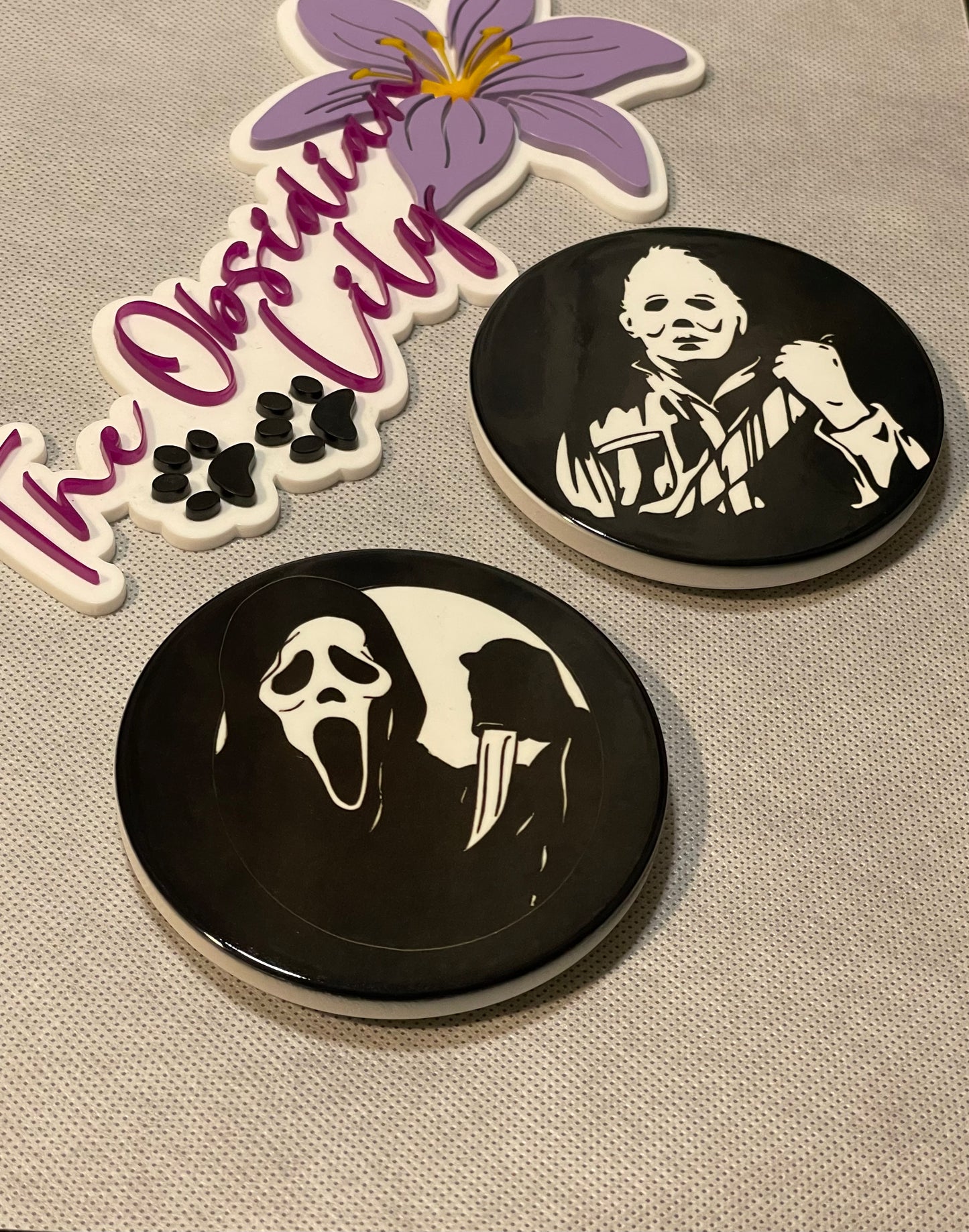 Horror Themed Coasters - Pack Of 2