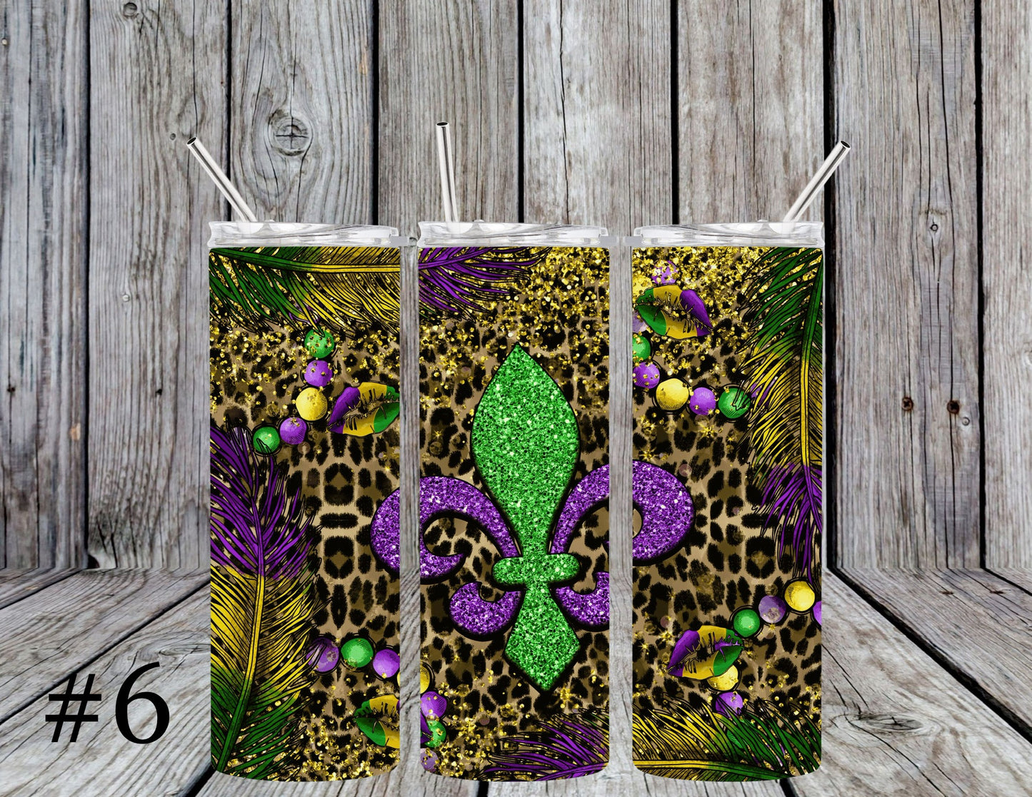 Mardi Gras 20oz Tumblers