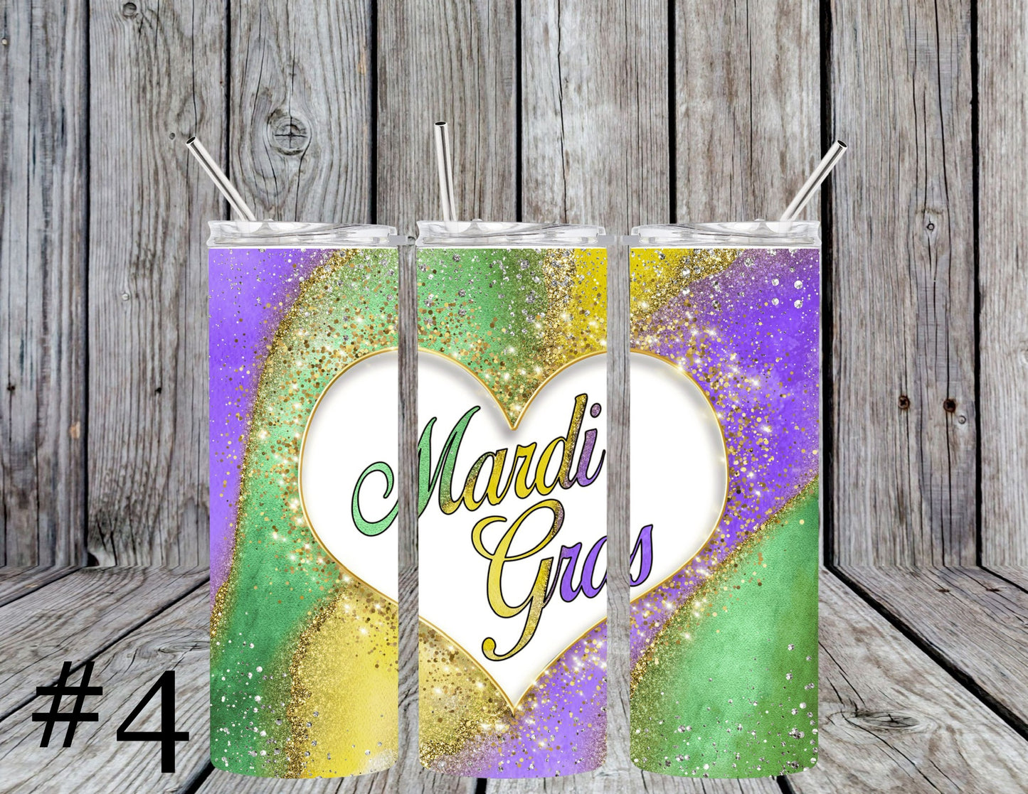 Mardi Gras 20oz Tumblers