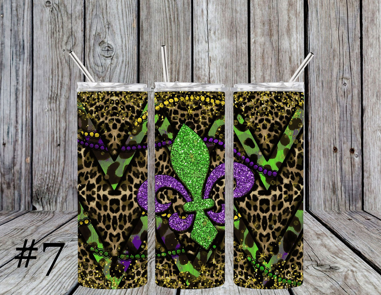 Mardi Gras 20oz Tumblers