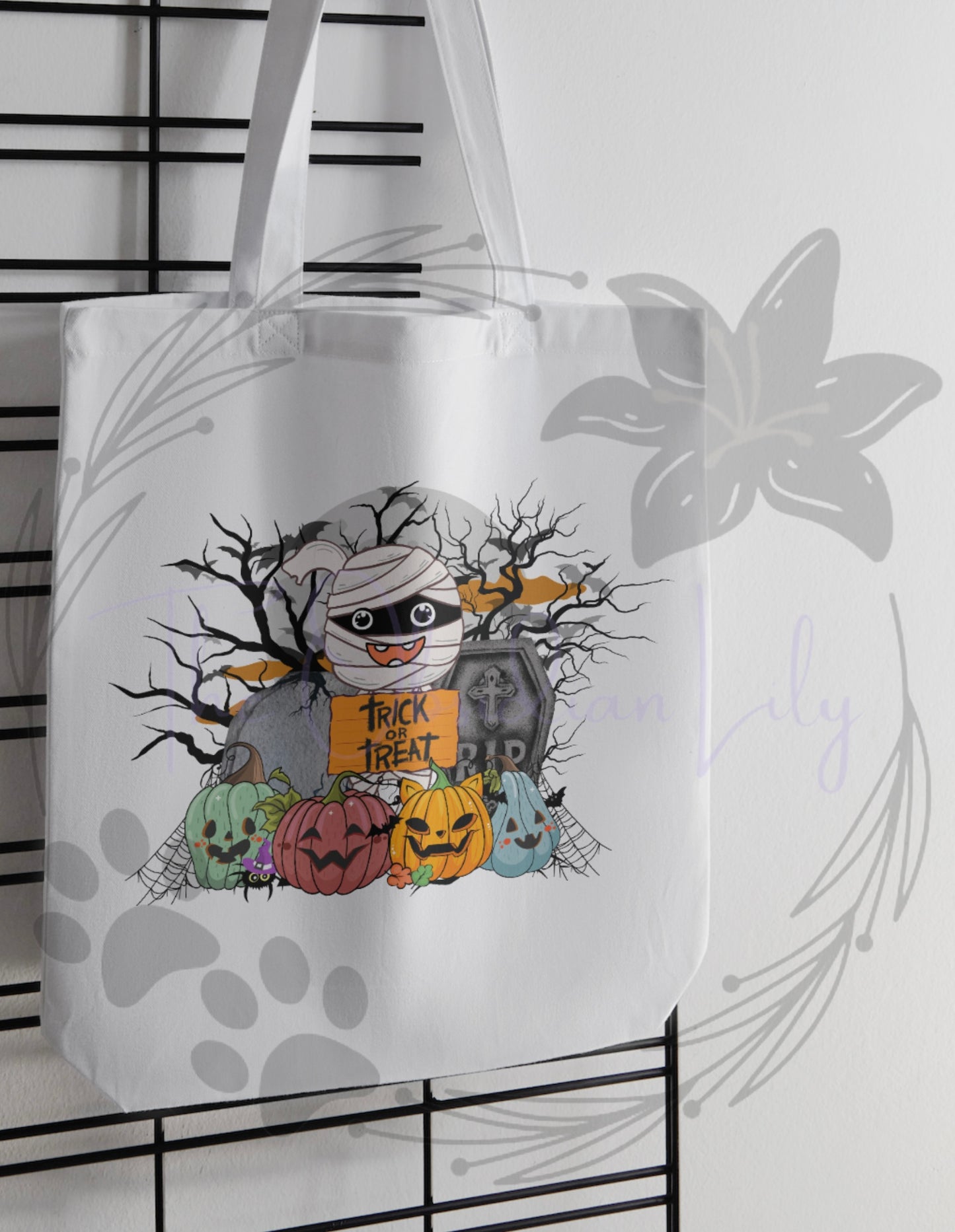 Mummy Halloween Tote