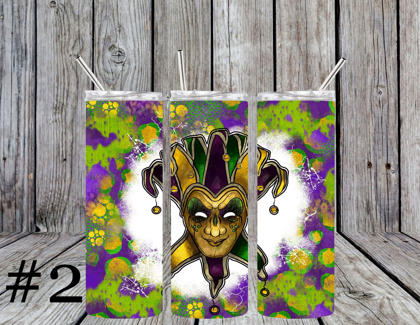 Mardi Gras 20oz Tumblers