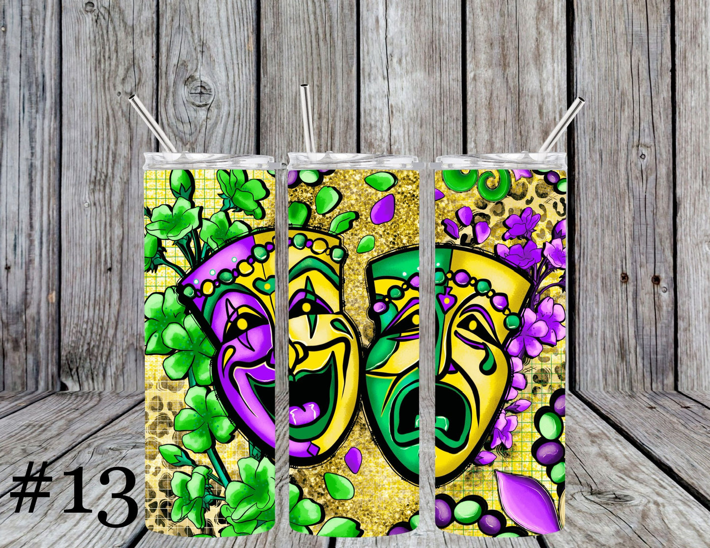 Mardi Gras 20oz Tumblers