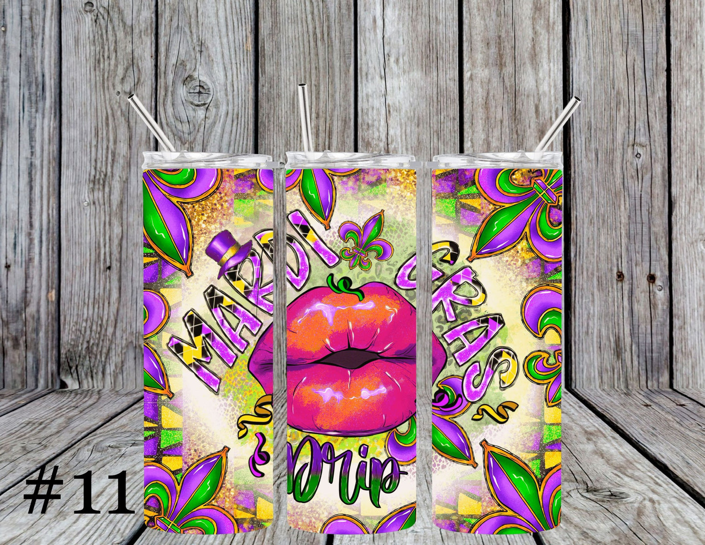 Mardi Gras 20oz Tumblers