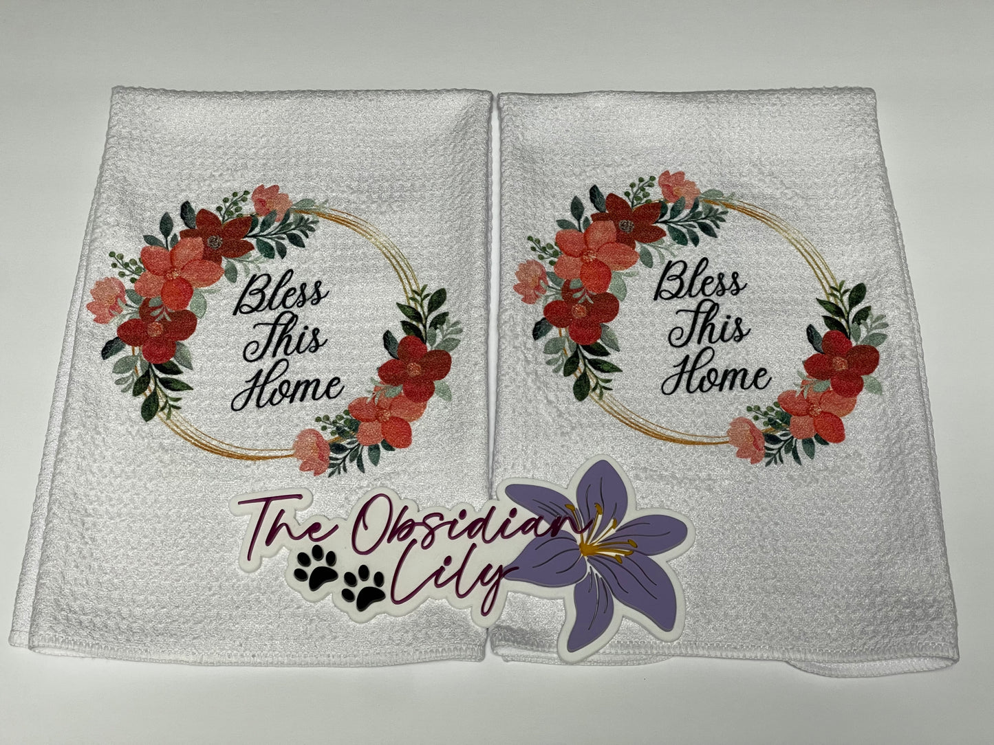 Bless This Home Kitchen Towels (2 Pack)