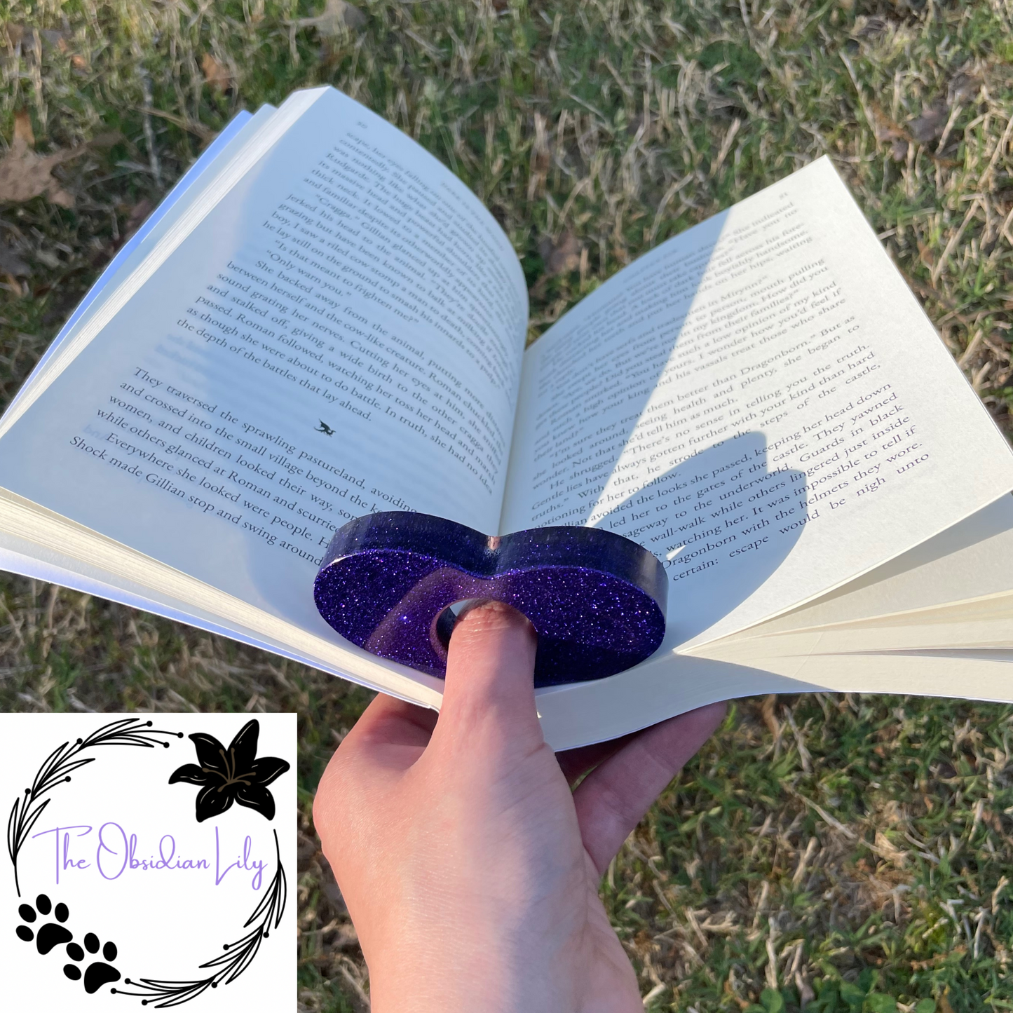 Royal Purple Book Page Holder