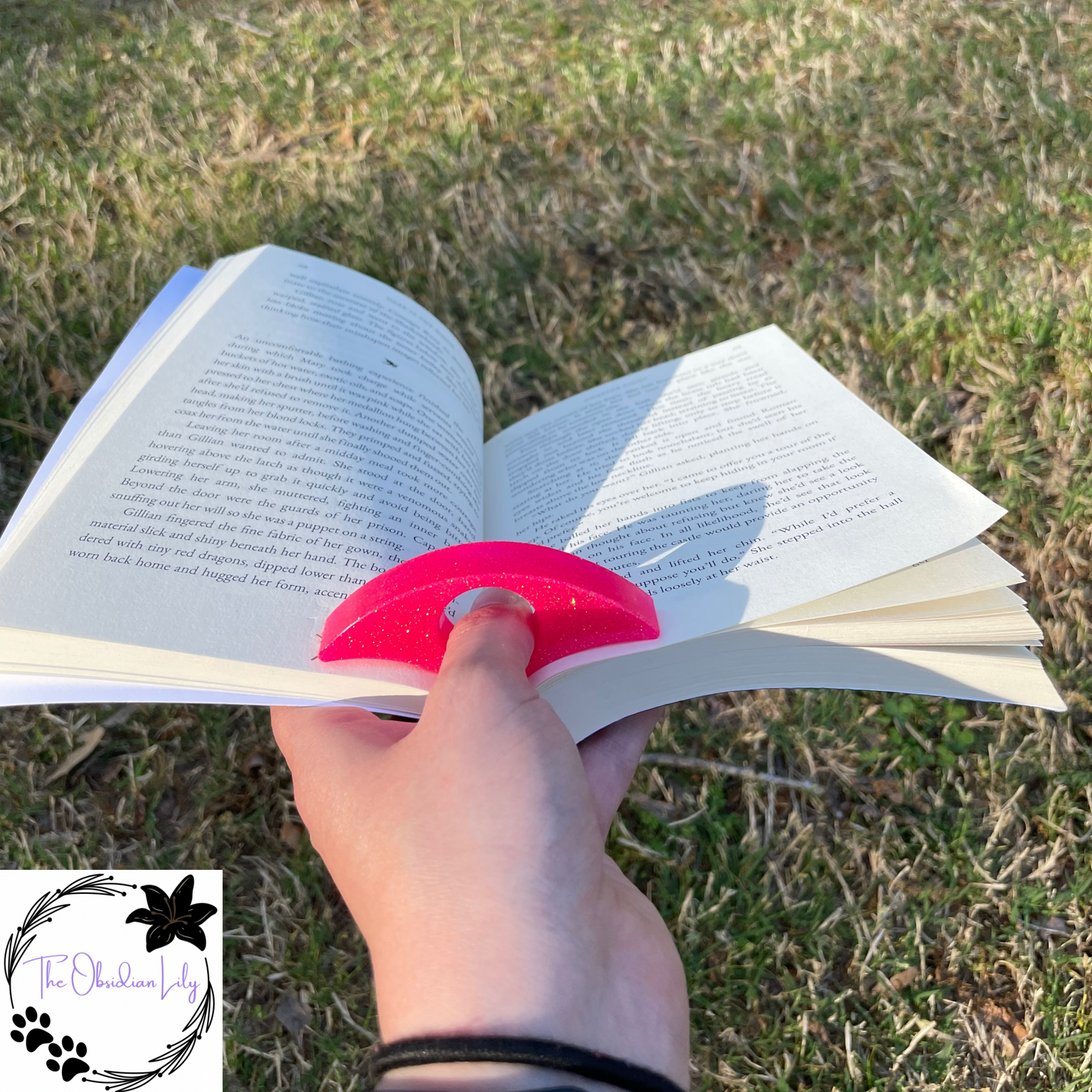 Flamingo Pink Book Page Holder