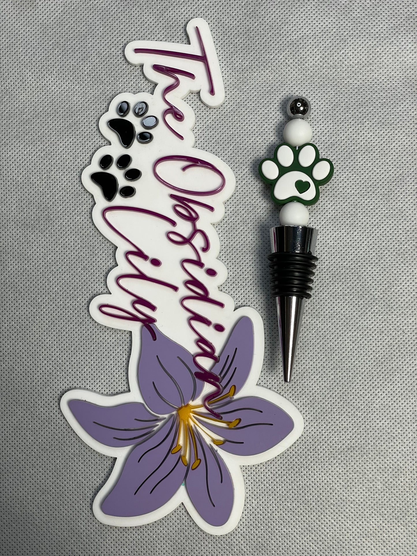 Paw Print Wine Stopper