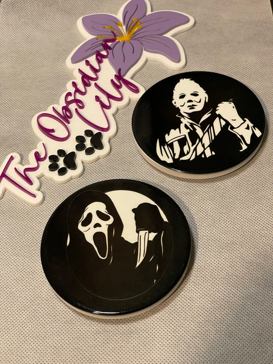 Horror Themed Coasters - Pack Of 2