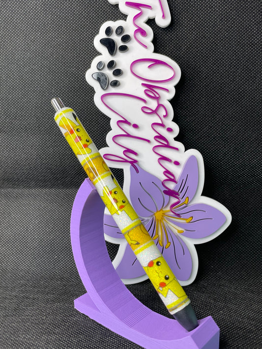 Pika Pika Inspired Glitter Pen