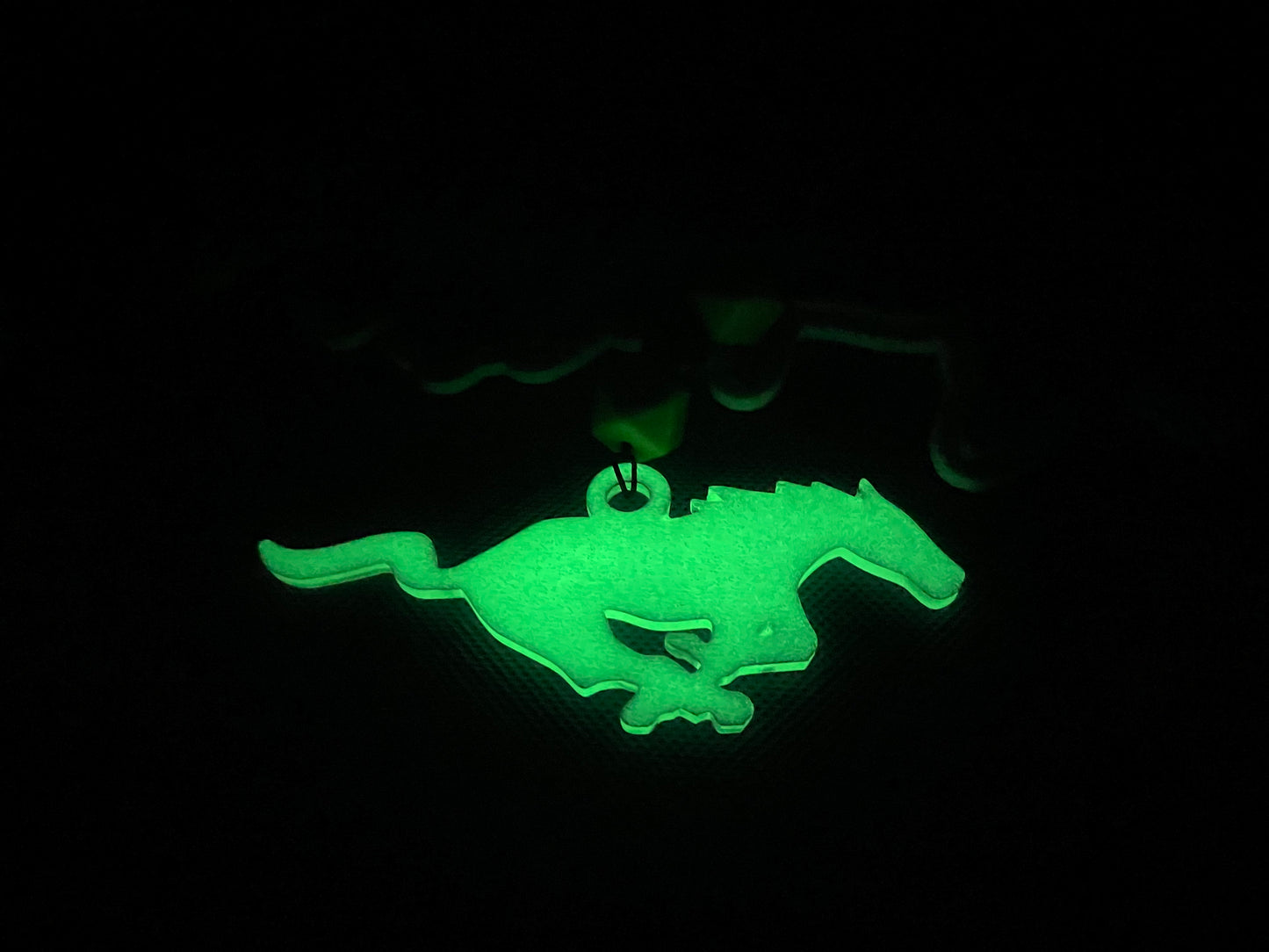 Neon Green Pony Inspired Rearview Mirror Hanger (GLOW)